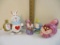 Disney Alice in Wonderland Alice and Cheshire Cat Salt and Pepper Shaker Set, Creamer and Sugar Bowl