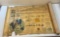 Antique Scroll Timeline of Bible Tribes: Biblical times to late 1800s, paper with cloth backing,