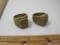 Two Heavy Brass Men's Rings, both size 10.5, 4 oz