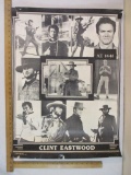 Vintage Clint Eastwood Poster, Sidney Molliver, poster has some damage see pictures AS IS, poster