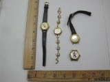 Four Vintage Mickey Mouse Watches, see pictures for condition AS IS, 3 oz