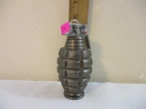 Grenade Shaped Table Lighter, marked Japan, 10 oz