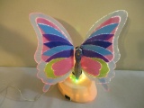 Fiber Optic Butterfly Lamp, new in original box, 2 lbs 3 oz