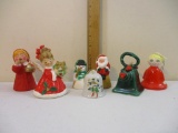 7 Assorted Vintage Christmas Bells from Blum New York, Japan, Lefton and more, 1 lb 3 oz