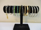 Assorted Metal Bangle Bracelets including Florida Sheriff Association and more, 5 oz