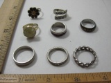 Rings including Hakuna Matata resizable ring and Oxford Ivy (size 10.25) Wedding Ring, Natural Rock