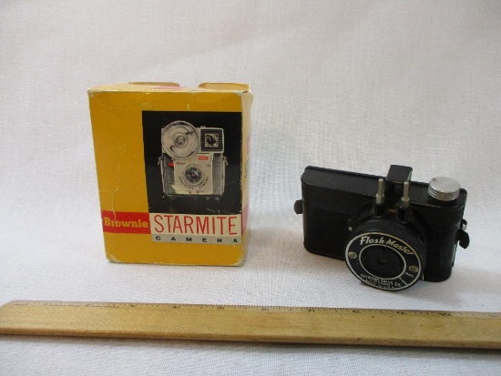 Two Vintage Cameras including Flash-Master (Seymoure Sales Co) and Brownie Starmite in original box,