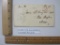 Stampless Cover Plymouth Mass to New Bedford Mass, Oct 10 1844, Blue Paid 20 MS