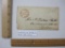 Stampless Cover Haverhill Mass - Boston Mass, August 24, Red 10 MS