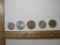 Five Republica De Chile Coins includes 10 Diez Pesos Un Condor 1956, 100 Pesos 1988 and more