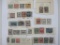 Canceled Panama Canal Zone Postage Stamps, early 1900s, hinged