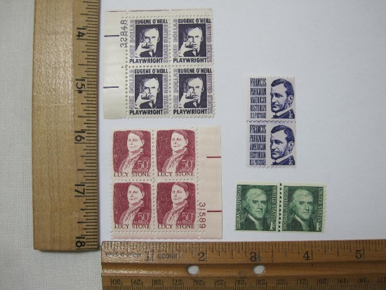 Assortment Of Postage Stamps includes 2 Blocks #1293,#1294, 2 Stamps #1297, 2 Stamps #1299, mint