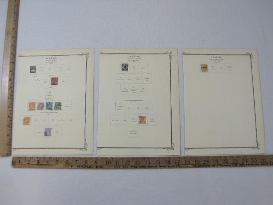 Denmark Official Stamps, 1874 and newer, Newspaper Stamp, and Parcel Post Stamp, hinged