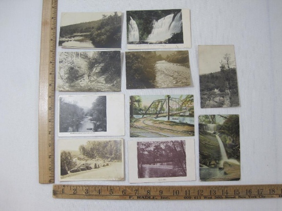 Early 1900's Postcard Assortment includes Bowmans Creek at Eatonville PA, Lower Raymond skill and