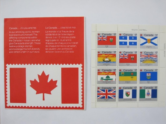 1979 Canada Day Full Sheet of 12 17-cent Postage Stamps