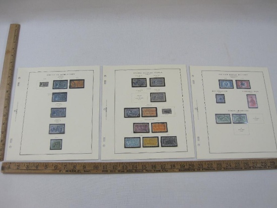 Postage Stamps includes Special Delivery 1888 #E2, 1895 #E5, 1922-25 #E12, E13 and others, with 1911