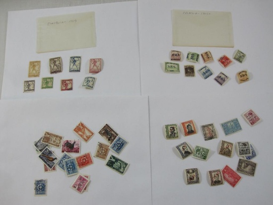 Early 1900s Foreign Postage Stamps from Yugoslavia, Croatia, Slovenia and more, canceled