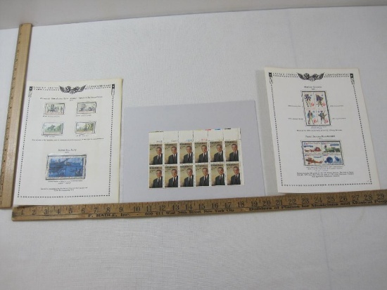 US Postage Stamps includes 1973 American Revolution Bicentennial #1476-1479, Boston Tea Party
