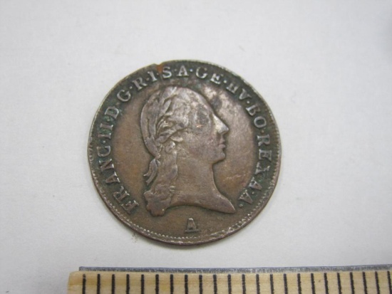 1800-A Austrian 1 Kreuzer Coin