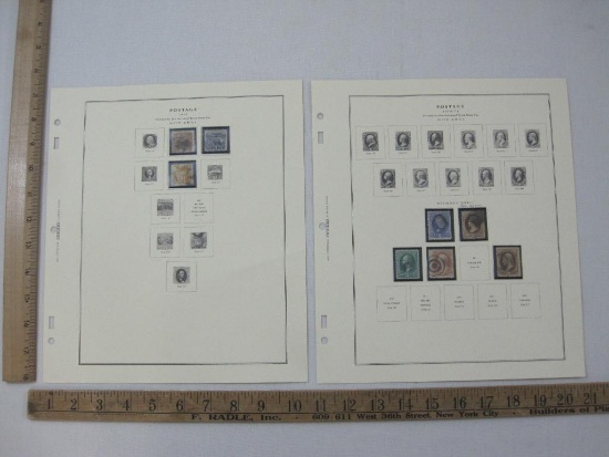 Postage Stamps Printed by the National Bank Note Co includes 1869 With Grill Scott #113, #114, #116