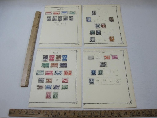 Iceland Semi Postal 1933 Set of 4 Stamps plus 1943 through 1950's Postage Stamps