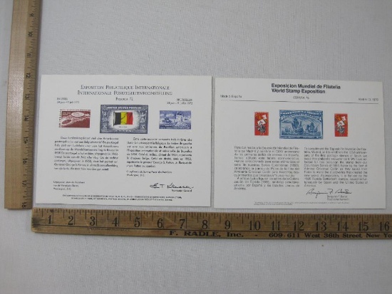 World Stamp Exposition Espana 75 Souvenir Card, April 4-13 1975