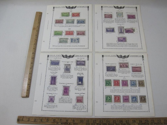 US Commemoratives Stamps Includes 1936-37 Army #785-789 and Navy #790-794, Virginia Dare #796, 1939