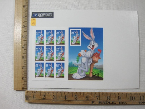 USPS Bugs Bunny Sheet of Ten 32 Cent Stamps 1997 Collector Series, Scott #3137, mint