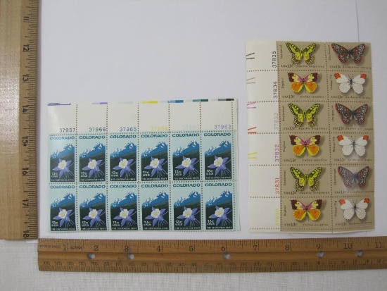 Two Blocks of Postage Stamps includes Colorado 13c #1711, USA 13c #1712-1715, mint