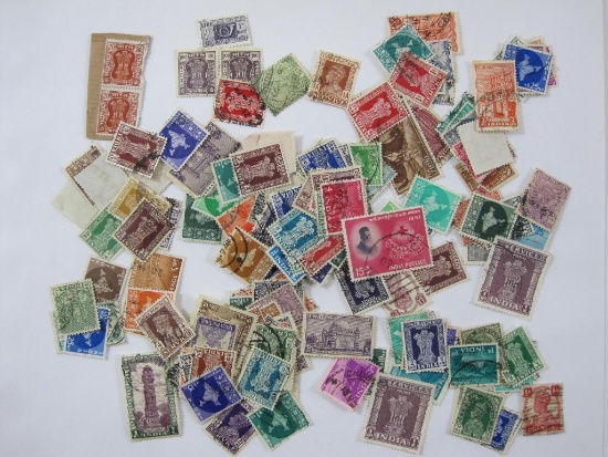 Canceled Foreign Postage Stamps from India including Malaria Control and more