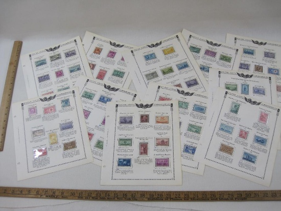 US Postage Stamps Includes 1948 Four Chaplains #956, 1949 Edgar Allen Poe #986, 1953 National Guard