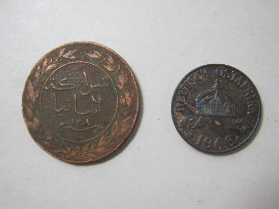 Two German East Africa Coins 1882 and 1906