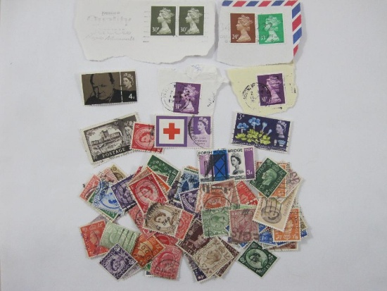 Canceled Foreign Postage Stamps from England/British Empire