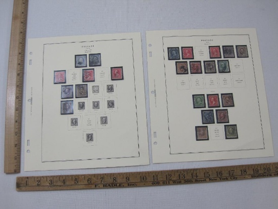 Postage Stamps includes 1894 Unwatermarked Engraved #246, #250 and more, with 1895 Watermark 191