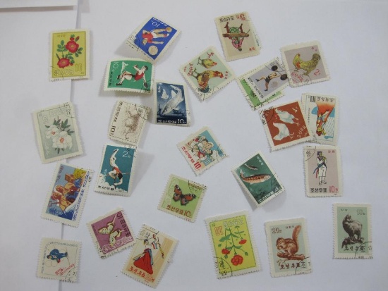 1960s Korea Postage Stamps, sports festival and more, canceled