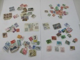 Canceled Foreign Postage Stamps from Denmark, Magyar, Poland, Spain and more