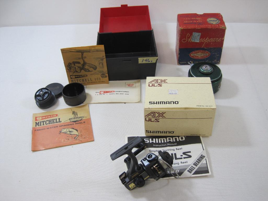 Two Fishing Reels with Boxes, Vintage Shakespeare