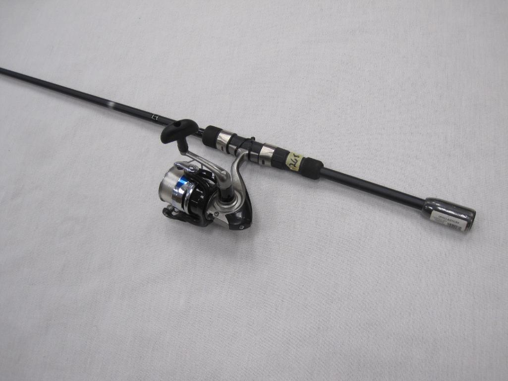 Daiwa D-Shock Rod and Reel Combo, 6'6 Two Piece