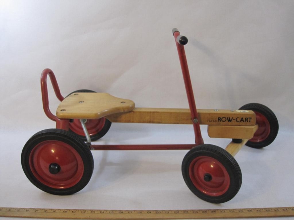 Radio Flyer Row Cart, Wood and Metal Steerable Ride-On Rowing Pump Car |  Art, Antiques & Collectibles Collectibles | Online Auctions | Proxibid