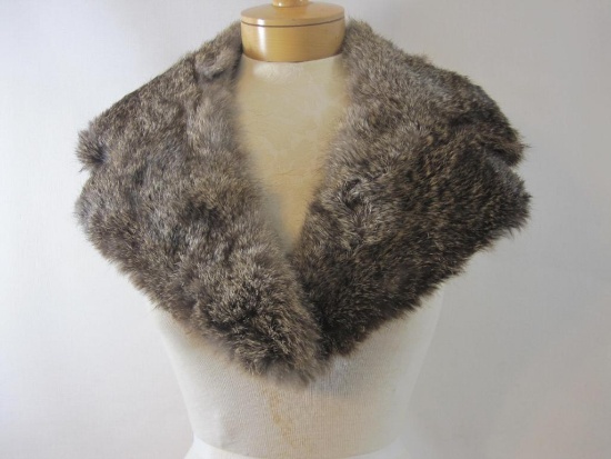 Vintage Rabbit Fur Stole, 6 oz