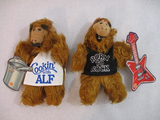 Two Burger King The Many Faces of Alf Plush Dolls, 9 oz