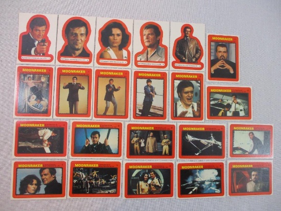 1979 James Bond "Moonraker" Sticker Set, Eon Productions Ltd/Glidrose Publications Ltd, 2 oz