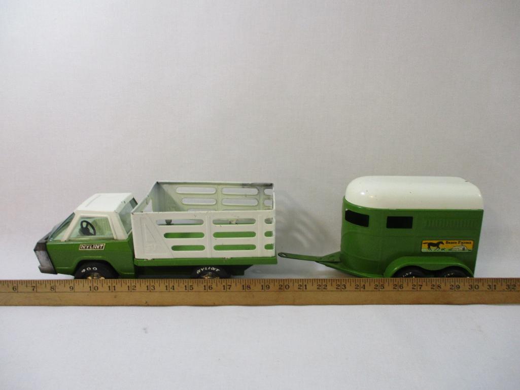 Vintage NYLINT Pressed Steel Sears Farm Green Proxibid