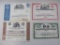 Stock Certificates includes The Lehigh Coal and Navigation Company dated 1937, Reading Company, The