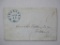 Stampless Cover Wiscasset ME - Portland ME May 12 1844, blue with red 10 ms