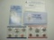 1988 Uncirculated Department of the Treasury US Coin Set, Philadelphia and Denver Mints, with