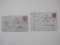 Two Mid-1800s French Postmarked Envelopes, postmarked Lyon & London and Paris