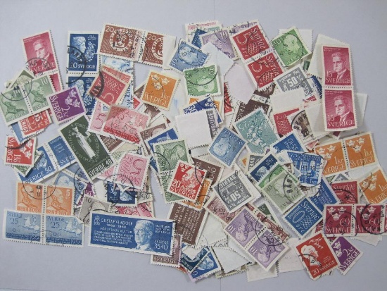 Assortment of Sweden Postage Stamps includes 50 Nobelpris 1902 , 15 Hjalmar Branting 1860-1960, 20