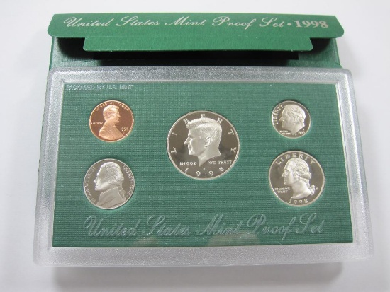 1998 United States Mint Proof Set, with Envelope
