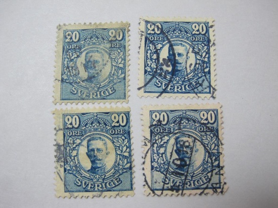 Sweden Postage Stamps 20 Ore King Gustaf V, used